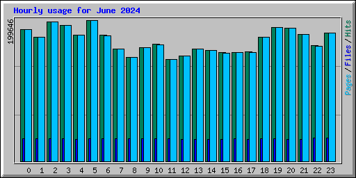 Hourly usage for June 2024